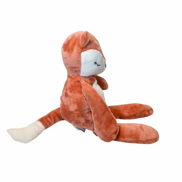 2021 Max Studio Max Kids Orange Sleeping Fox Stuffed Plush Toy 17" - Picture 5 of 6